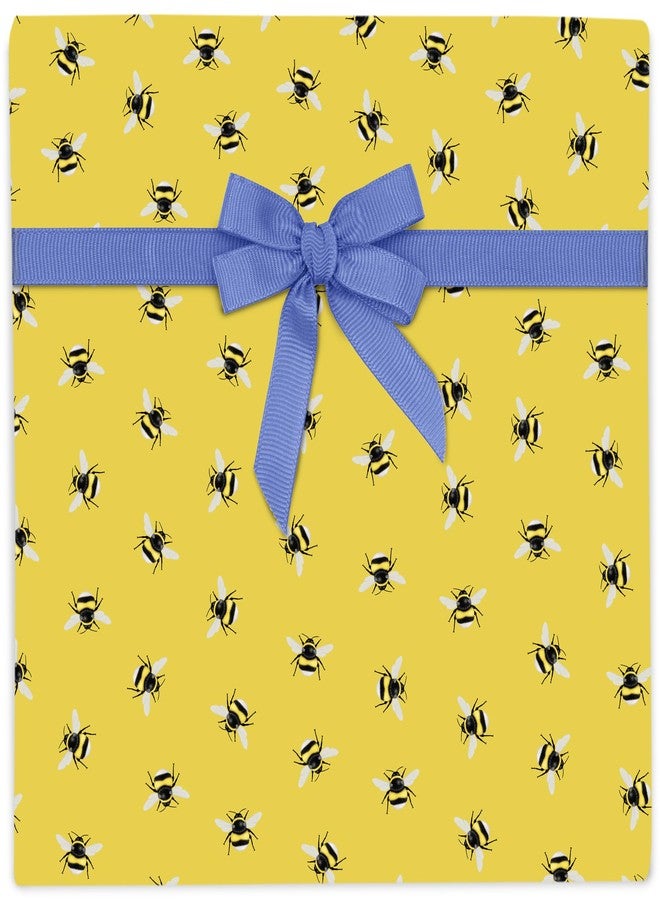 سنترال 23 سنترال ٢٣ - ورق تغليف على شكل نحلة - ٦ أوراق تغليف لأعياد الميلاد - للنساء - للأصدقاء - أعياد الميلاد - حفلات استقبال المولود - زينة عيد الفصح - قابل لإعادة التدوير ومصنوع في المملكة المتحدة - Image 1